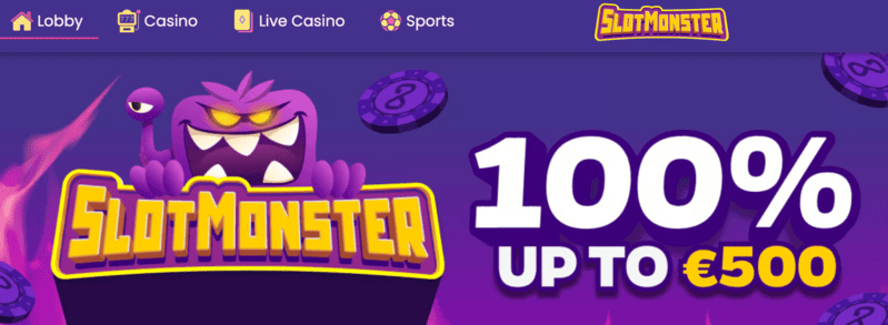 SlotMonster Casino - €500 Bonus